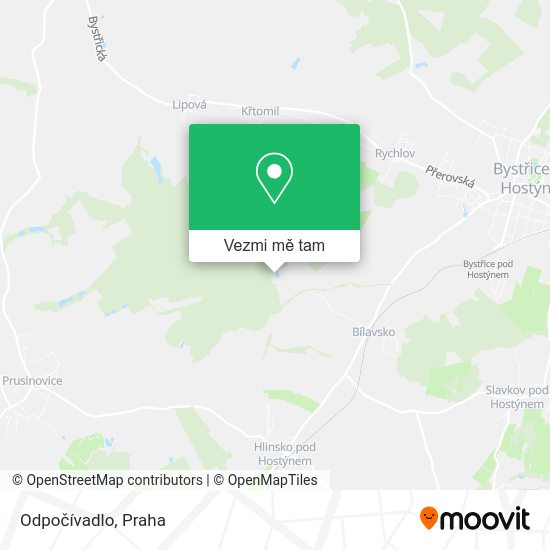 Odpočívadlo mapa
