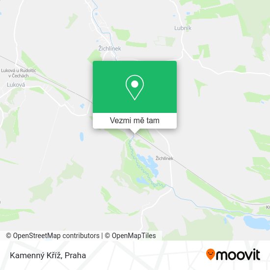 Kamenný Kříž mapa