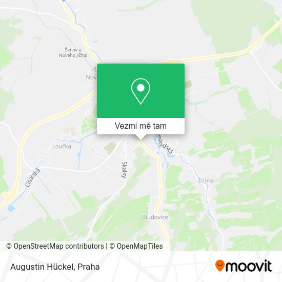 Augustin Hückel mapa
