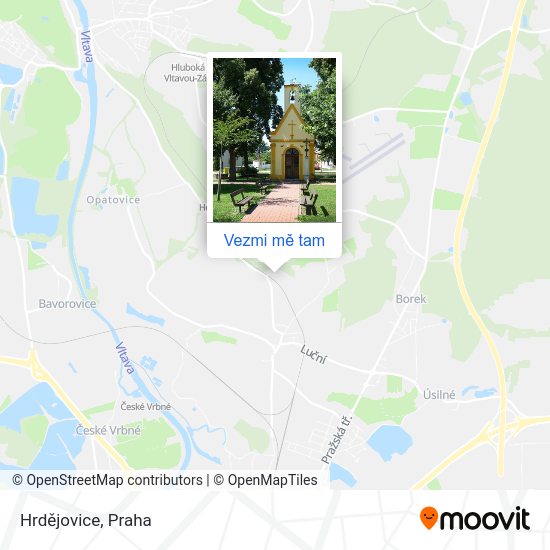 Hrdějovice mapa