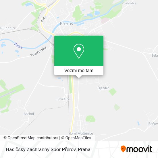 Hasičský Záchranný Sbor Přerov mapa