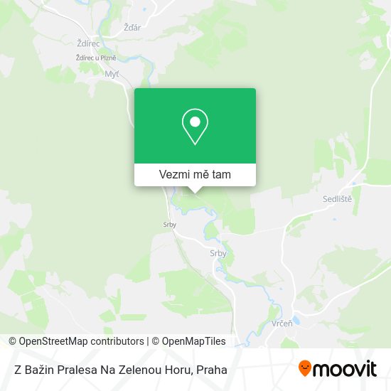 Z Bažin Pralesa Na Zelenou Horu mapa