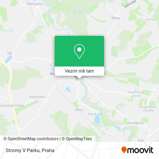 Stromy V Parku mapa