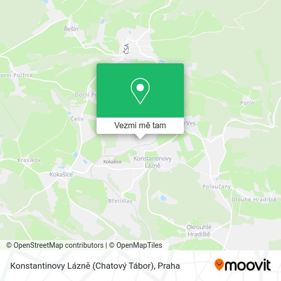Konstantinovy Lázně (Chatový Tábor) mapa