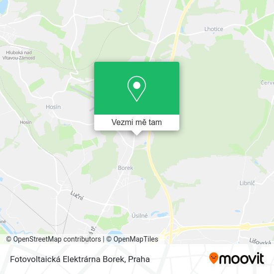 Fotovoltaická Elektrárna Borek mapa