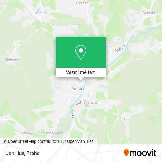 Jan Hus mapa