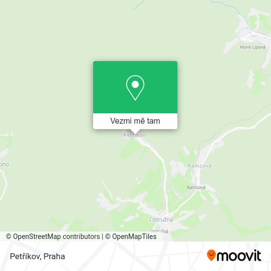 Petříkov mapa