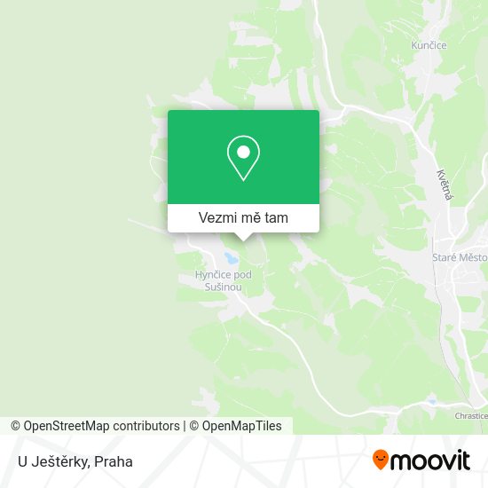 U Ještěrky mapa