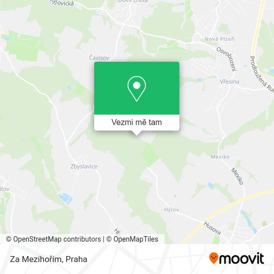 Za Mezihořím mapa