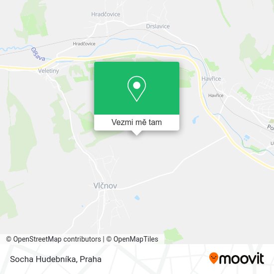 Socha Hudebníka mapa