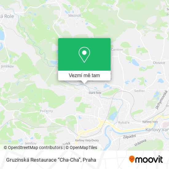 Gruzínská Restaurace “Cha-Cha” mapa