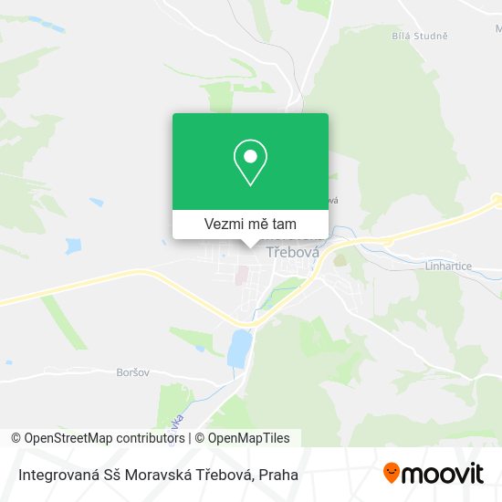 Integrovaná Sš Moravská Třebová mapa