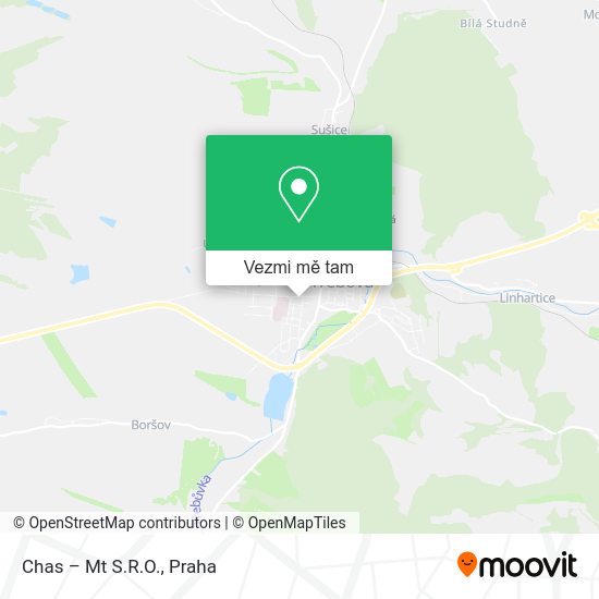 Chas – Mt S.R.O. mapa