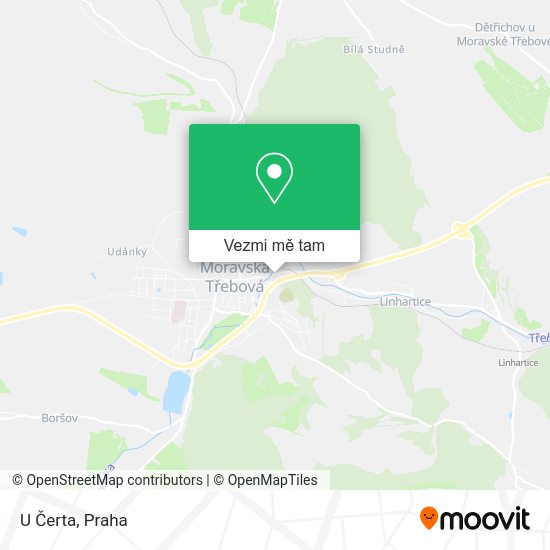 U Čerta mapa