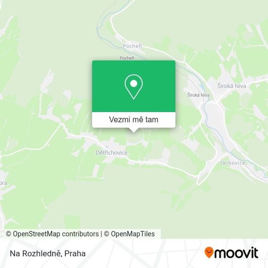 Na Rozhledně mapa