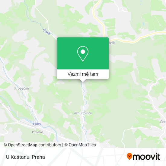 U Kaštanu mapa