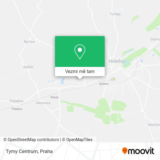 Tymy Centrum mapa