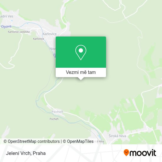 Jelení Vrch mapa