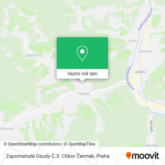 Zapomenuté Osudy Č.3: Ctibor Čermák mapa