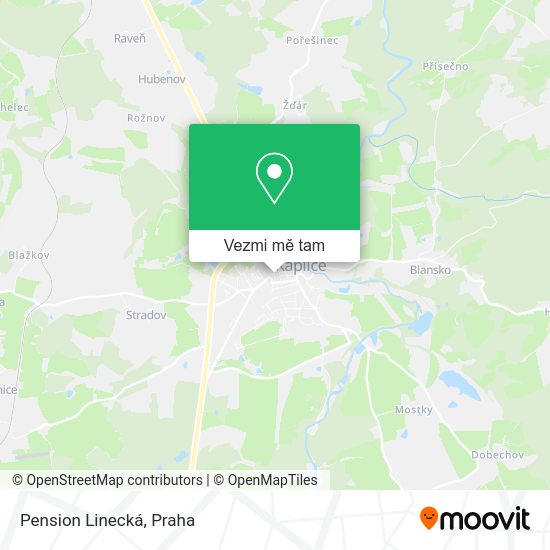 Pension Linecká mapa
