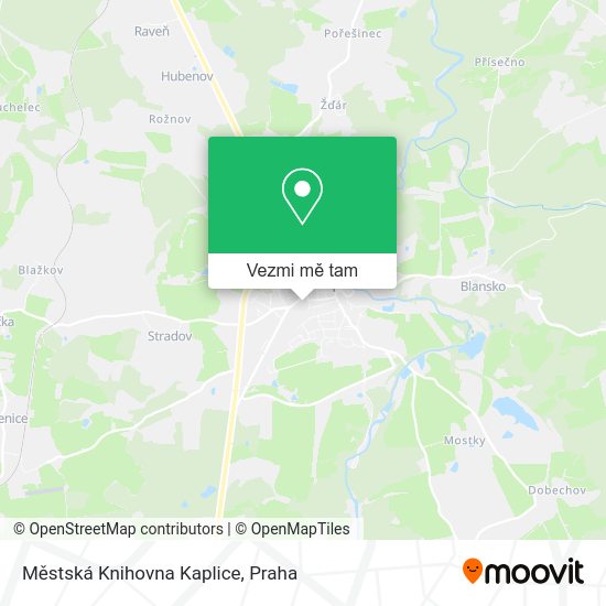 Městská Knihovna Kaplice mapa