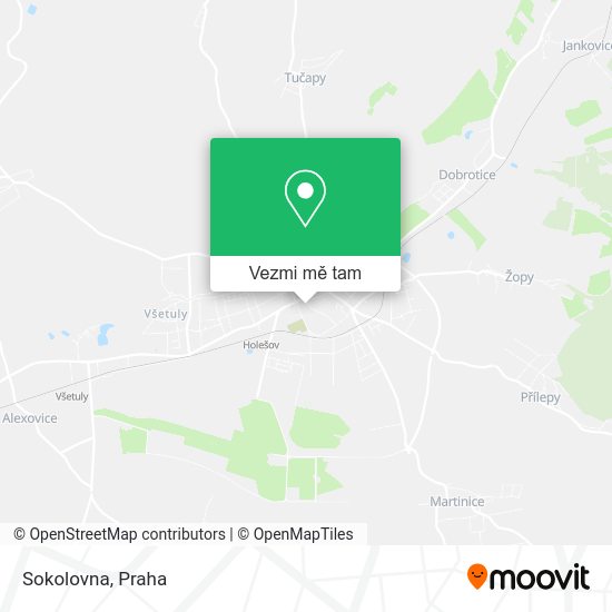 Sokolovna mapa