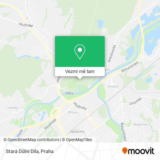 Stará Důlní Díla mapa