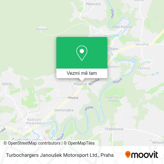 Turbochargers Janoušek Motorsport Ltd. mapa