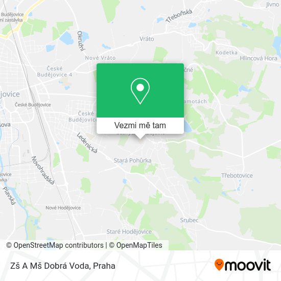 Zš A Mš Dobrá Voda mapa