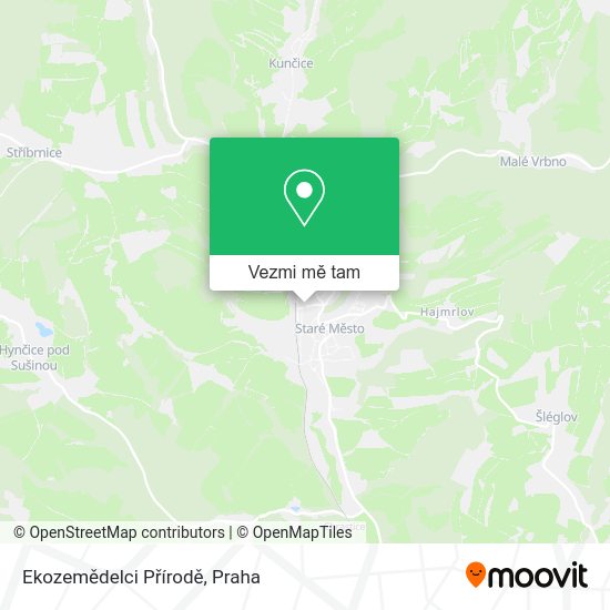 Ekozemědelci Přírodě mapa