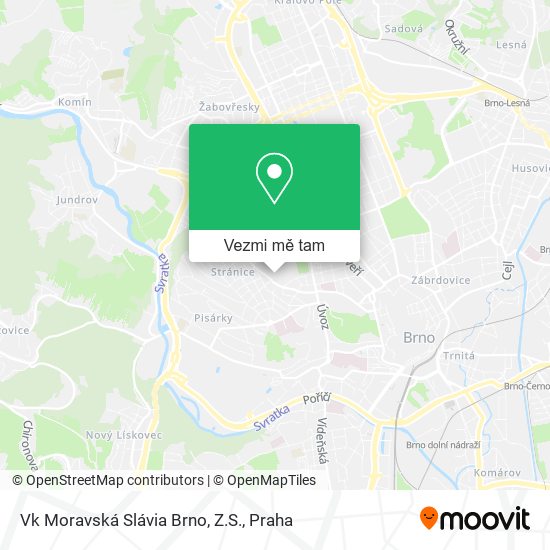 Vk Moravská Slávia Brno, Z.S. mapa