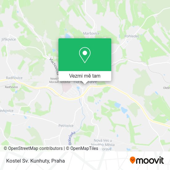 Kostel Sv. Kunhuty mapa