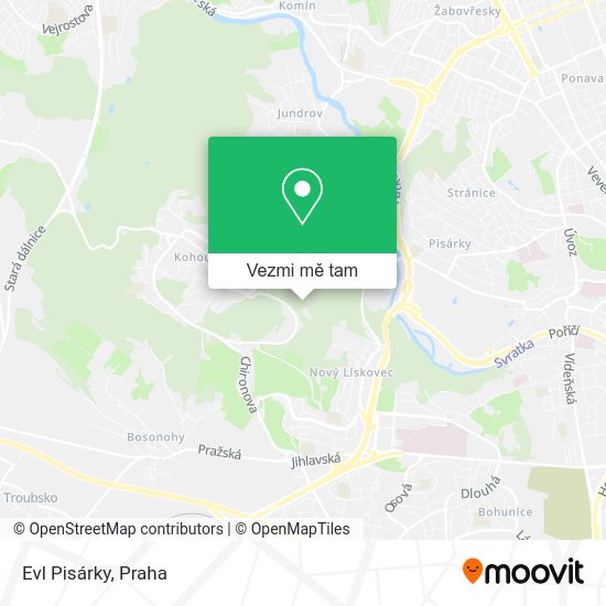 Evl Pisárky mapa