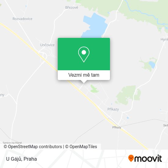 U Gájů mapa