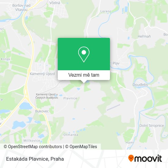 Estakáda Plavnice mapa
