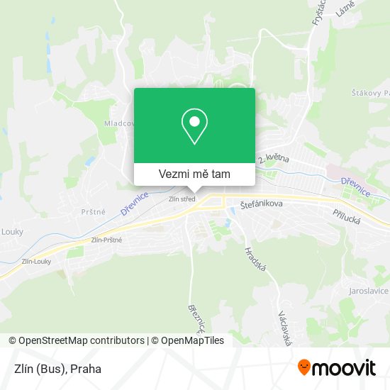 Zlín (Bus) mapa