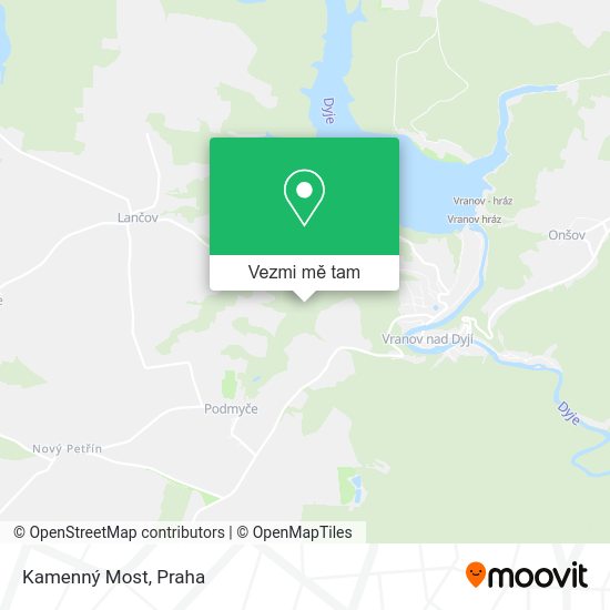 Kamenný Most mapa