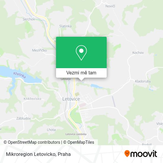 Mikroregion Letovicko mapa