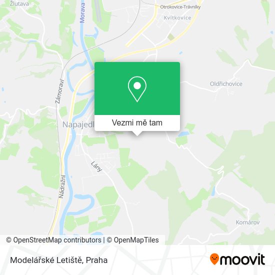 Modelářské Letiště mapa