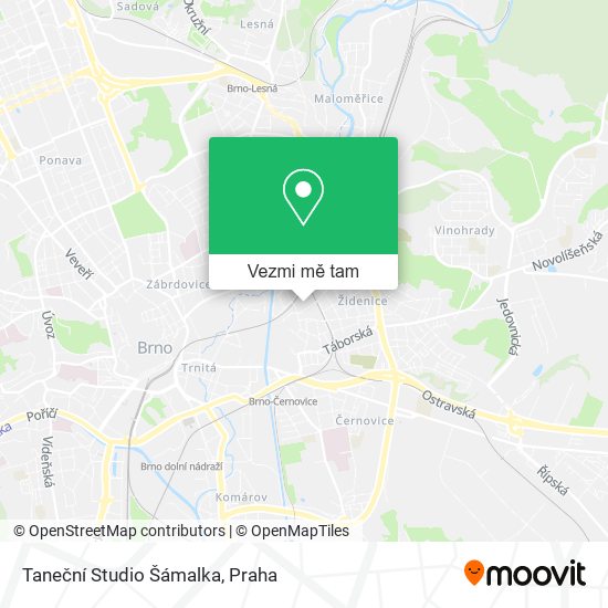 Taneční Studio Šámalka mapa