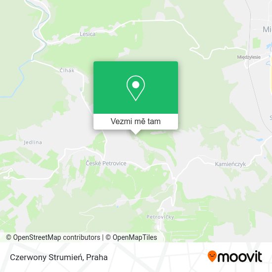 Czerwony Strumień mapa