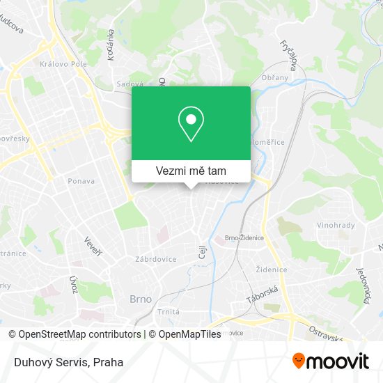Duhový Servis mapa