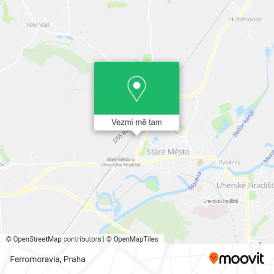Ferromoravia mapa