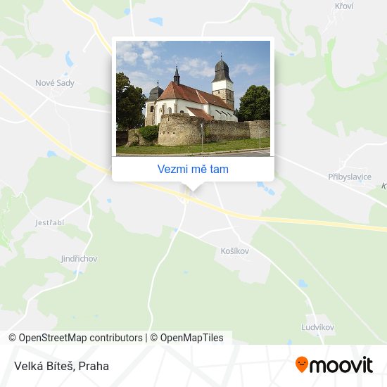 Velká Bíteš mapa