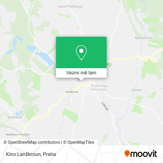 Kino Lanškroun mapa