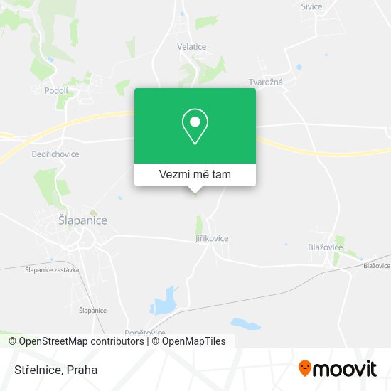 Střelnice mapa