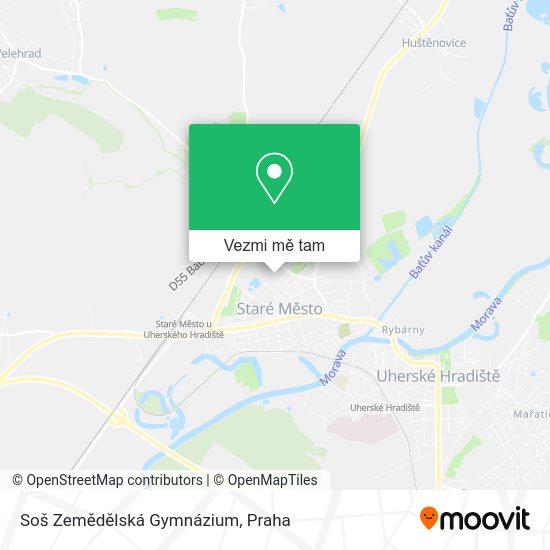 Soš Zemědělská Gymnázium mapa