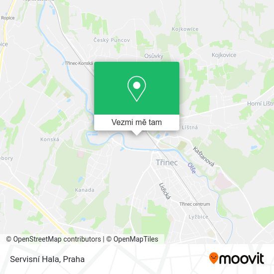 Servisní Hala mapa
