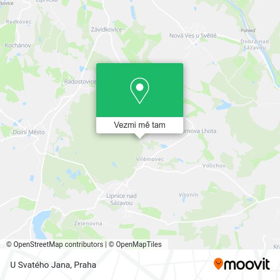 U Svatého Jana mapa