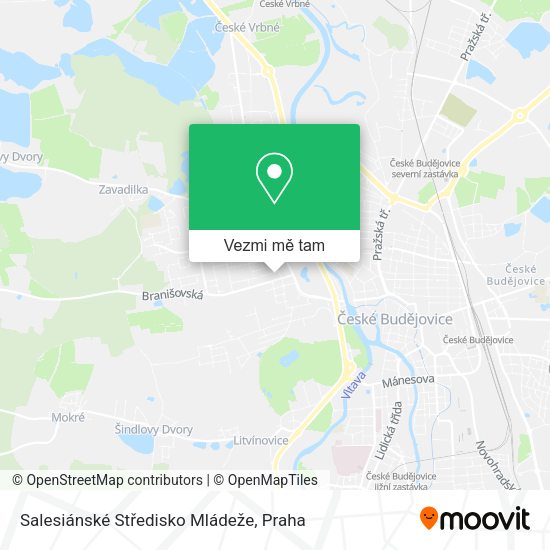 Salesiánské Středisko Mládeže mapa